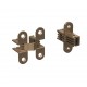 FURNITURE CONCEALED HINGE 12x39mm - BRONZE PLATED STEEL FURNITURE CONCEALED HINGES